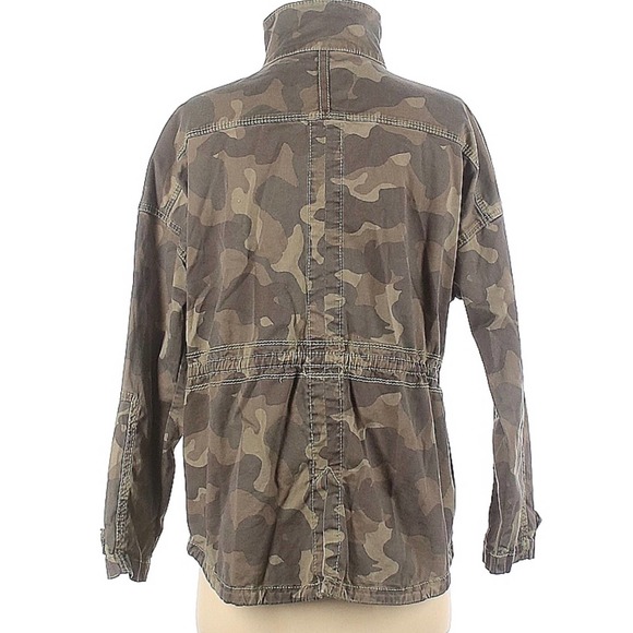 Anthropologie Marrakech Camo Cotton Anorak Military Utility Jacket S - Picture 6 of 8